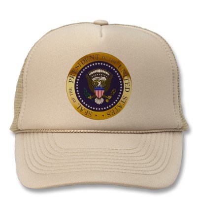 Gold Presidential Seal Mesh Hat!